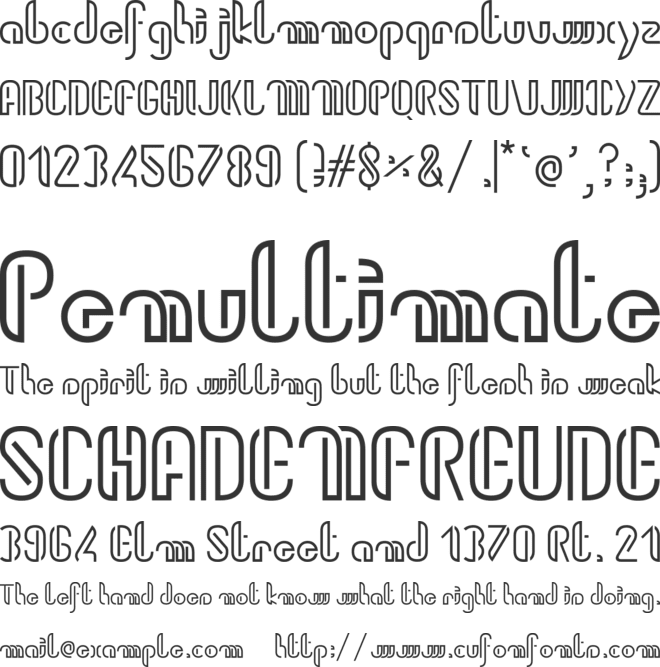 Kiwi standard font preview