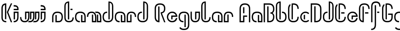 Kiwi standard Regular font