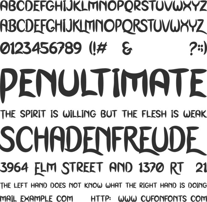 Goxaqo Personal Use font preview