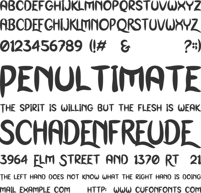 Goxaqo Personal Use font preview