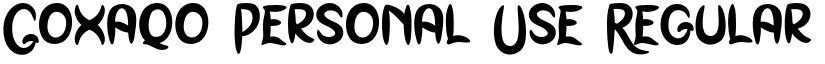 Goxaqo Personal Use font download