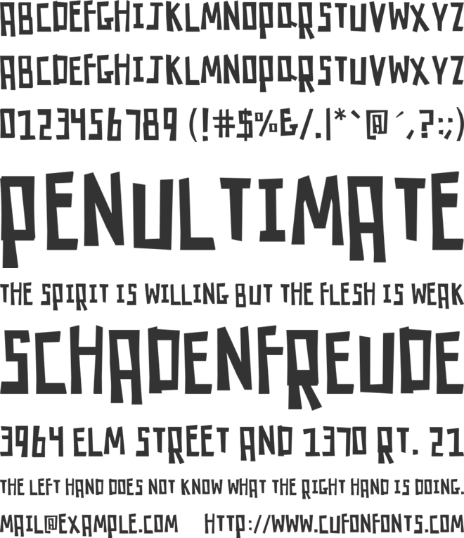 K26RobotRumble font preview