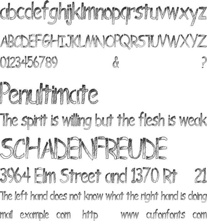 BombingStencil font preview