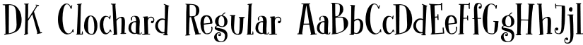 DK Clochard Regular font