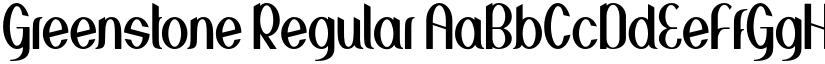 Greenstone Regular font