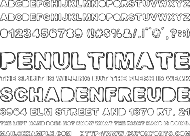 FINE SHADOWS font preview