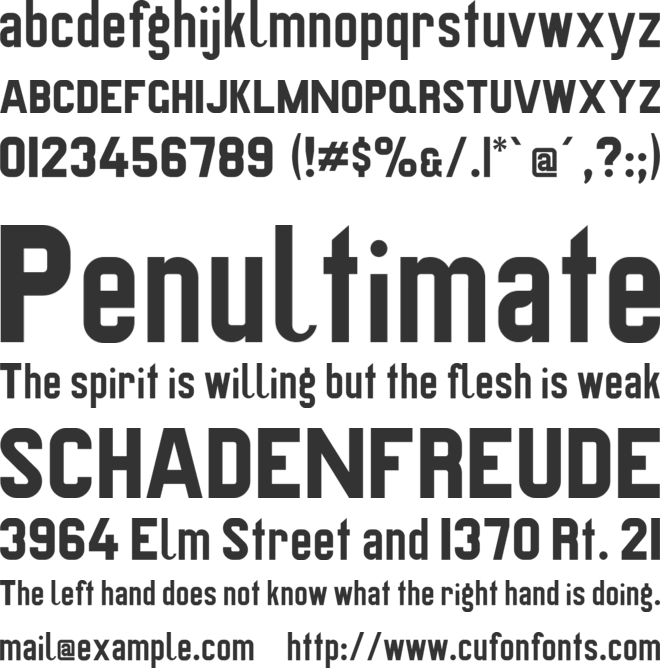 Preussische VI 9 font preview