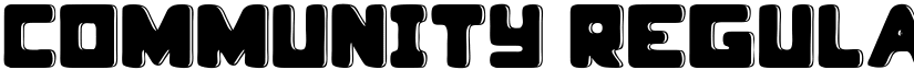community Regular font