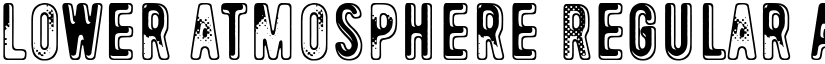 Lower atmosphere Regular font