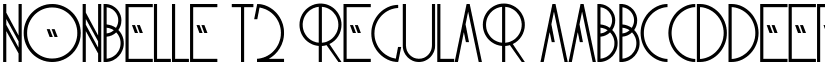 NonBelle T2 Regular font
