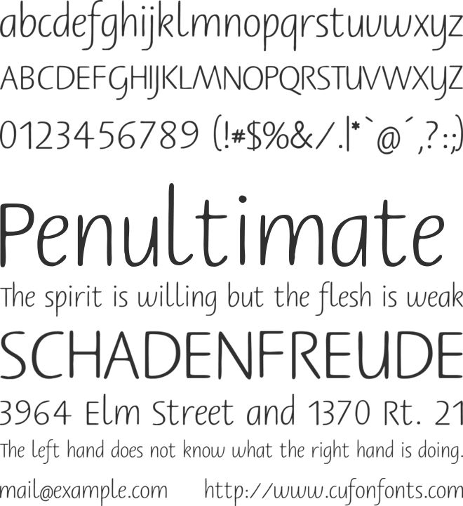 Berner Basisschrift 1 font preview