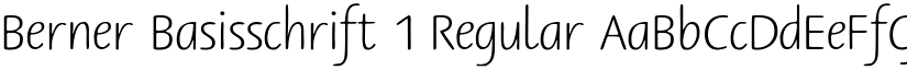 Berner Basisschrift 1 Regular font