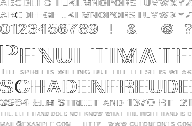 skygge font preview