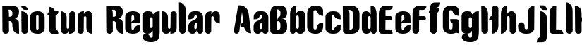 Riotun font download