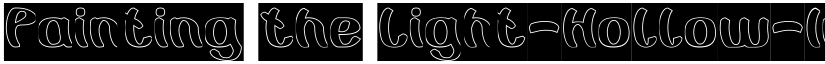 Painting the Light-Hollow-Inver Regular font