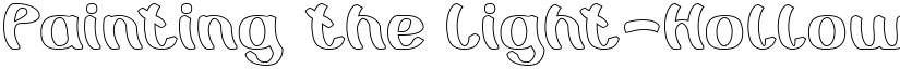 Painting the Light-Hollow Regular font