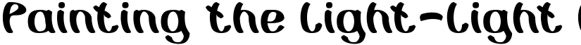 Painting the Light-Light Regular font