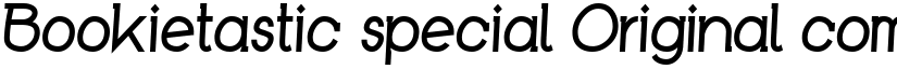 Bookietastic special Original comic-style font