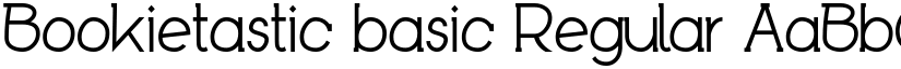 Bookietastic basic Regular font