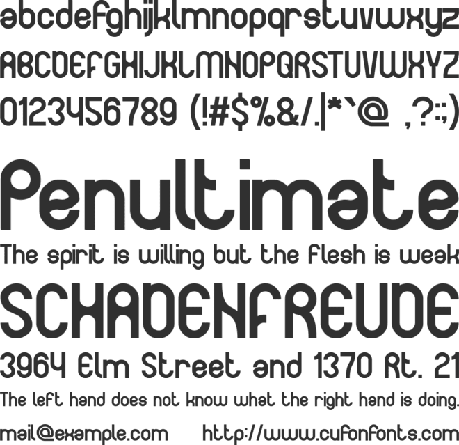 THE HAPPY FACE SMILE font preview