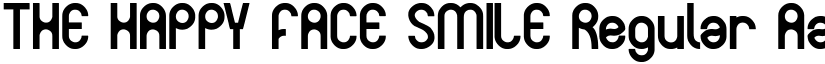 THE HAPPY FACE SMILE Regular font