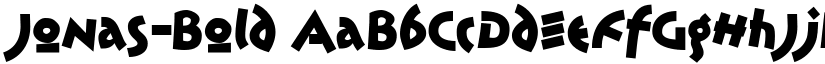 Jonas-Bold font