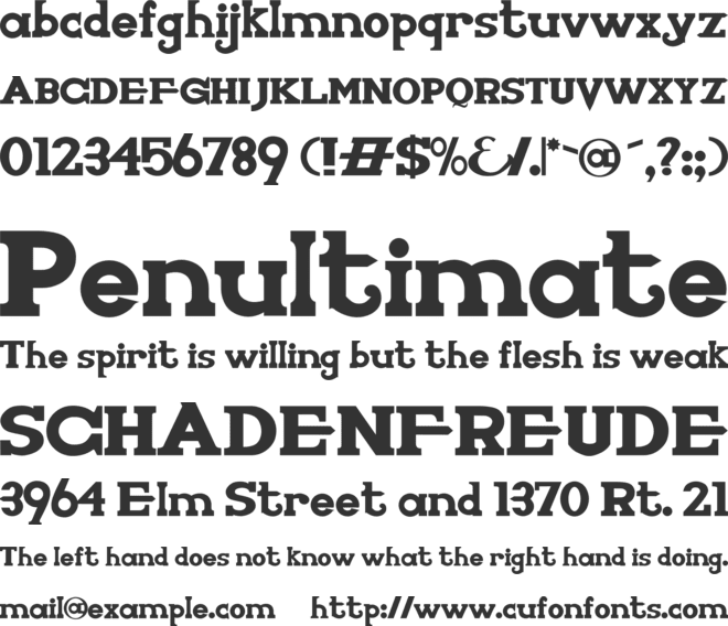 Knights Who Say Ni font preview