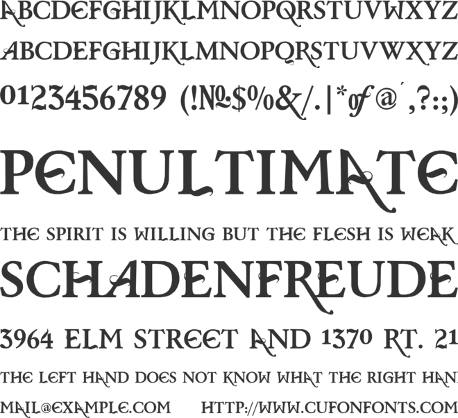 Baris Cerin font preview