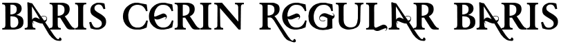 Baris Cerin Regular Baris Cerin Regular font