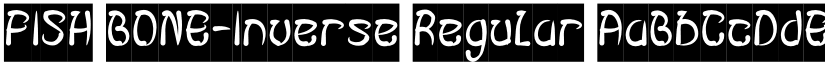 FISH BONE-Inverse Regular font