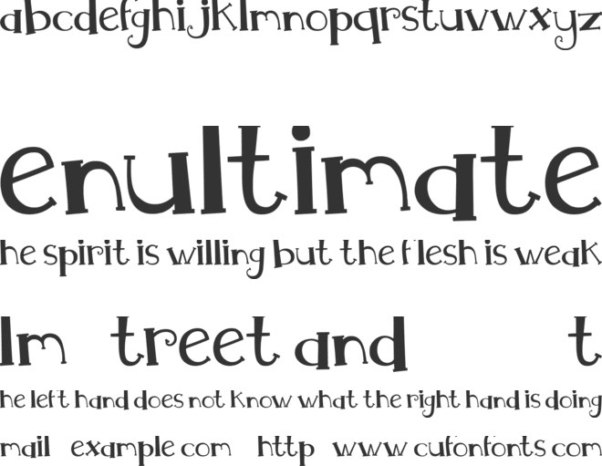 MTF Whimsy font preview