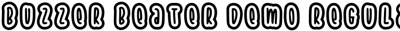 Buzzer Beater Demo Regular font