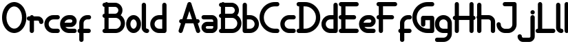Orcef Bold font