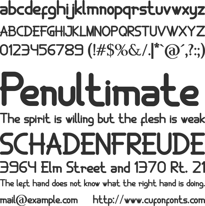 Orcef font preview