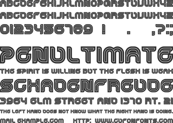 Dropped font preview
