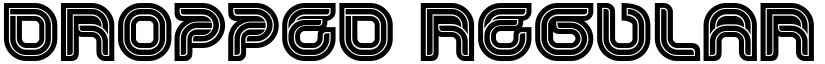 Dropped Regular font