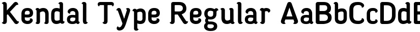 Kendal Type Regular font