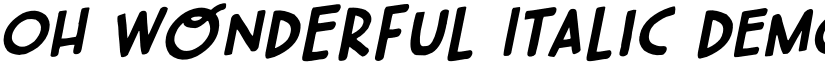 Oh Wonderful Italic DEMO Italic font