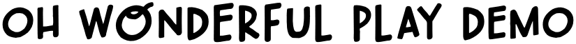 Oh Wonderful Play DEMO Regular font