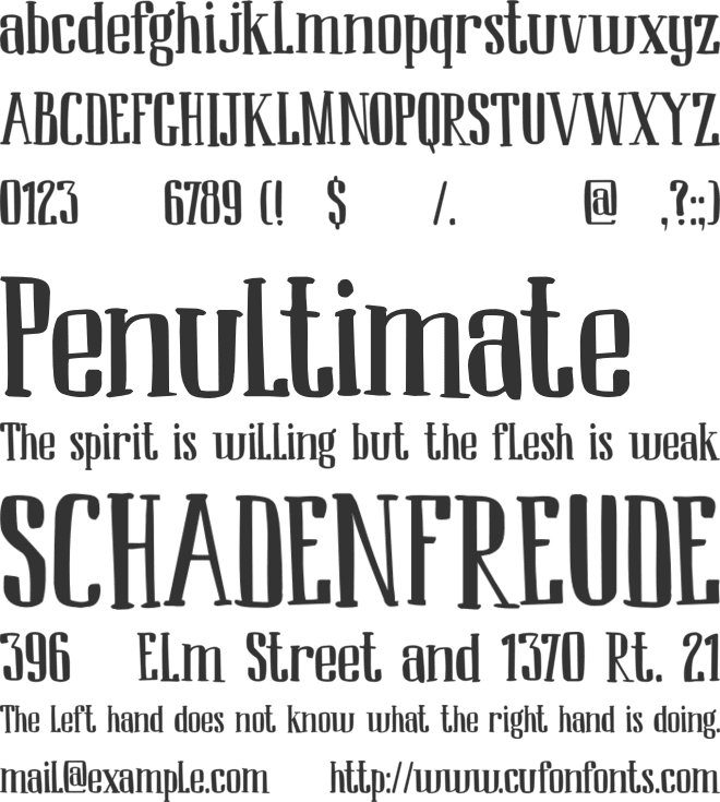 DK Ambrosine font preview