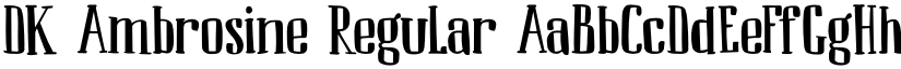 DK Ambrosine Regular font