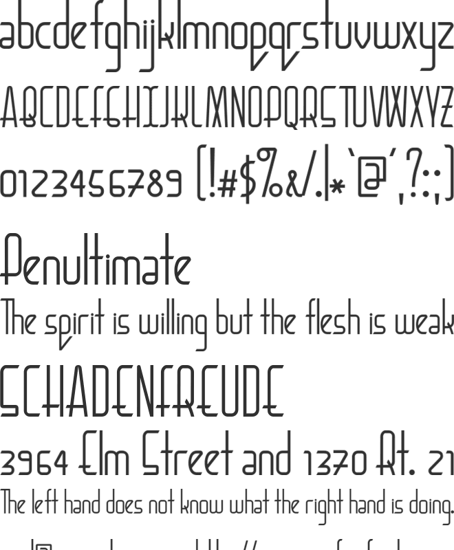 BaconRequest font preview
