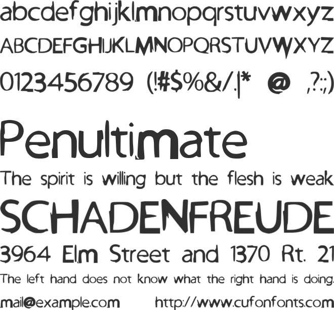 PowerBalloon font preview
