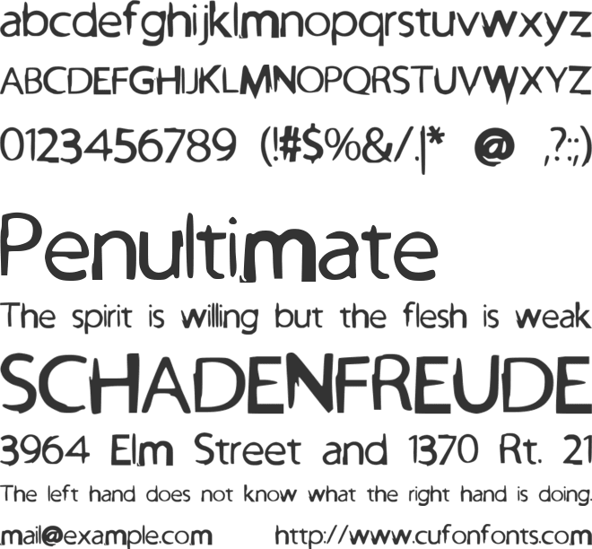 PowerBalloon font preview