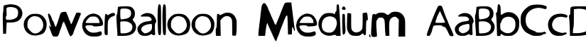 PowerBalloon Medium font