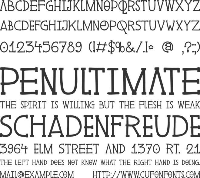 DK Pingo font preview