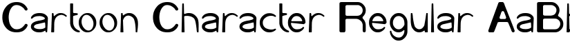 Cartoon Character Regular font