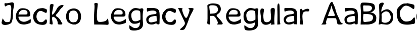 Jecko Legacy Regular font