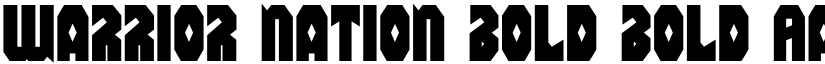 Warrior Nation Bold Bold font