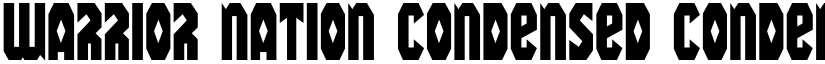 Warrior Nation Condensed Condensed font